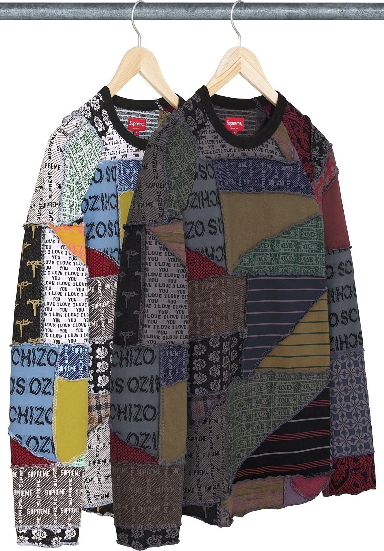 Patchwork Jacquard L/S Top